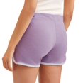thumbnail image 2 of Cascade Blue Women's Athleisure Essential Dolphin Hem Short With Contrast Piping, 2 of 3