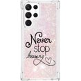 thumbnail image 3 of Case for Samsung Galaxy S22 Ultra (Not fit S22), Crystal Bling Quicksand Effect TPU Bumper Case with Four Corners Heavy Protective Cover for Samsung Galaxy S22 Ultra,YBDT Chasing Dreams, 3 of 14