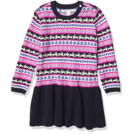 Baby Girls Sweater Dress Fair Isle Bunnies 12 18 Months Walmart