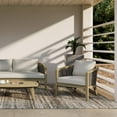 thumbnail image 5 of Simpli Home Parkside 32 inch Wide Contemporary Outdoor Conversation Chair (Set of 2) in Natural Polyester Fabric, Fully Assembled, 5 of 8