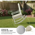 thumbnail image 3 of Ottowood Outdoor Chair Cushions Set of 6, Beige, 22" x 22" - Waterproof Fade Resistant Linen Patio Furniture Seat Pads with Non-Slip Bottom & Removable Cover, 3 of 7