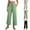 Green, variant on uublik Petite Scrub Pants for Women Black High Waist Loose Sweatpants Casual Lounge Yoga Workout Palazzo