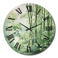 thumbnail image 4 of Designart "Bamboo love Dream III" Floral Oversized Wall Clock, 4 of 5
