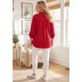 thumbnail image 2 of Catherines Women's Plus Size Brushed Rib Cozy Buttonfront Tunic, 2 of 4