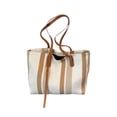 thumbnail image 2 of Bolso informal de hombro para mujer - Bolso mensajero de poliéster marrón • 14,57x10,63x2,76 pulgadas • Correa ajustable para bandolera o bolsa • Talla de teléfono y cartera, 2 of 6