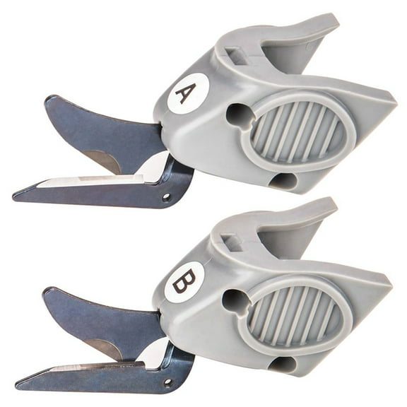 2 Pcs Cutting Fit for Wbt-1 Fabric Electric Scissors Cloth Cutter, 1 Set Cutter A & B