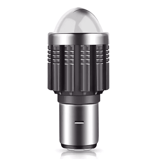 Faro Foco Led Mini Lupa H4 Ba20d H6 Alta Baja Moto 2000lm Malubero Negro