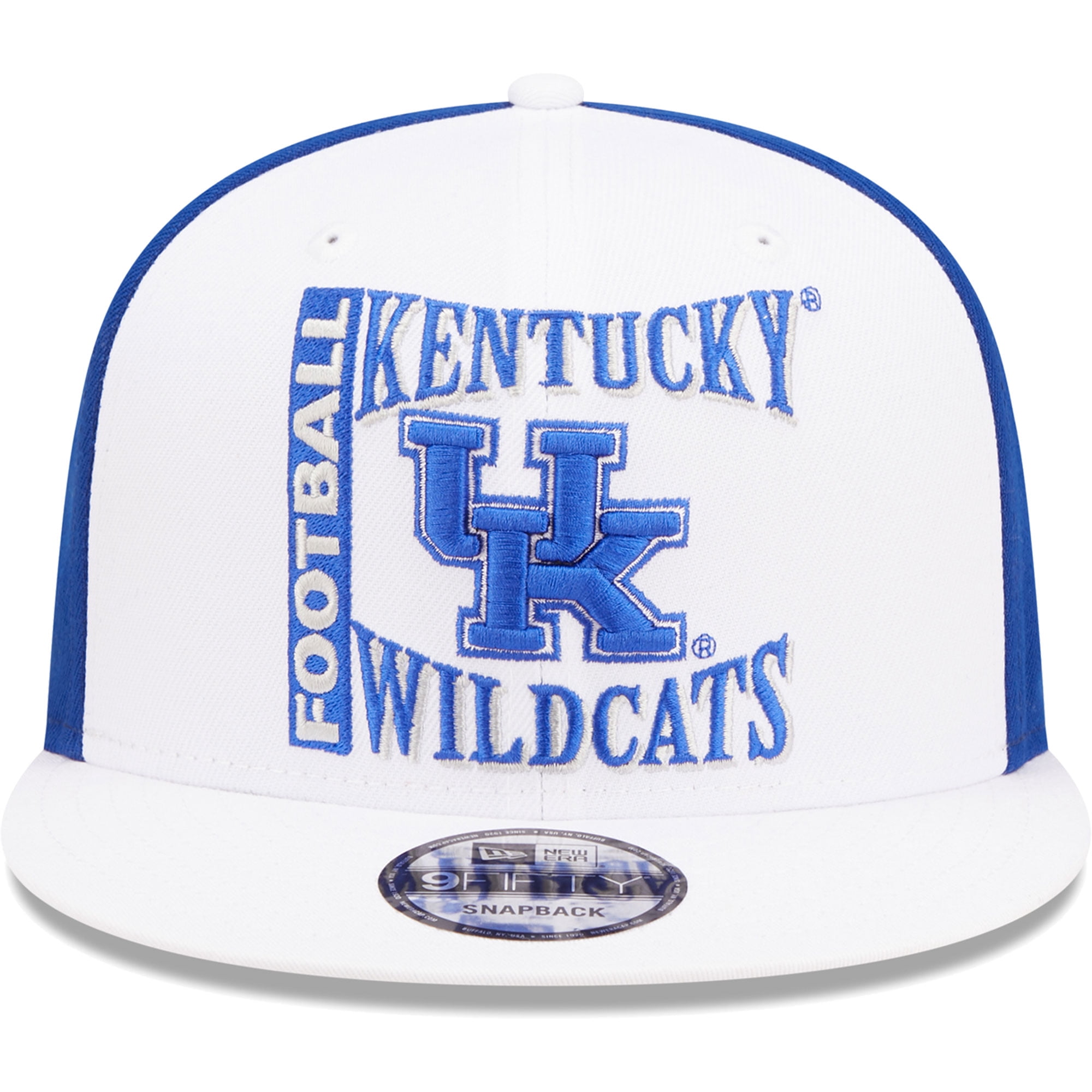 Men's New Era White/Blue Kentucky Wildcats Retro Sport 9FIFTY Snapback Hat