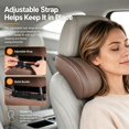 thumbnail image 7 of Car Headrest Neck Pillow, Memory Foam Neck Support Cushion with Breathable Washable Cover, Adjustable Headrest Pillow for Cars, SUVs & Daily Driving, 7 of 7