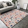 thumbnail image 3 of Area Rugs For Living Room Decor - Paris Soft Anti Slip Throw Washable Rugs 5x7 For Bedroom, Indoor Carpet For Bedroom Living Room 80x58In, 3 of 7