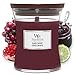 thumbnail image 2 of WoodWick Medium Hourglass Candle, Black Cherry - Premium Soy Blend Wax, Pluswick Innovation Wood Wick, Made in USA, 2 of 4