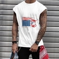thumbnail image 2 of IROINNID Round Neckline Work Out Tops For Men Sleeveless Sports Tank Tops Vest Pullover Graphic Print Tops, 2 of 5