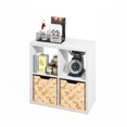 thumbnail image 1 of Furinno Hermite 4-Cube Open Shelves Kitchen Storage, Kitchen Island, Bakers Rack, Buffet Sideboard, White, 1 of 1