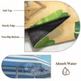 thumbnail image 6 of Coastal Beach Area Rugs 8'x10', Washable Small Throw Rugs for Living Room Patio, Cartoon Summer Ocean Chairs Sky Blue Waves Indoor Outdoor Rug Non-Slip Low Pile Carpet Runner Reversible Floor Mats, 6 of 8