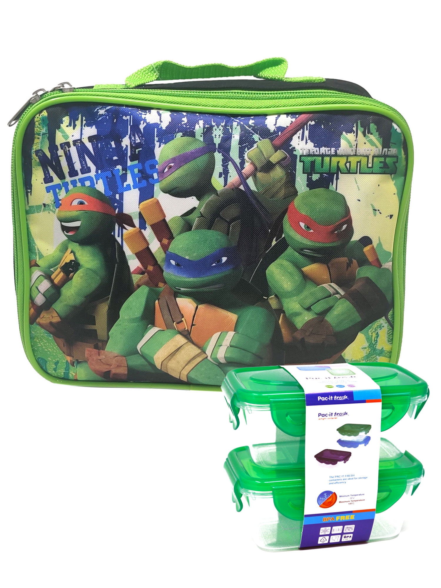 TMNT Back Pack /& Water Bottle Sandwich Container SET Ninja Turtle Lunch Box