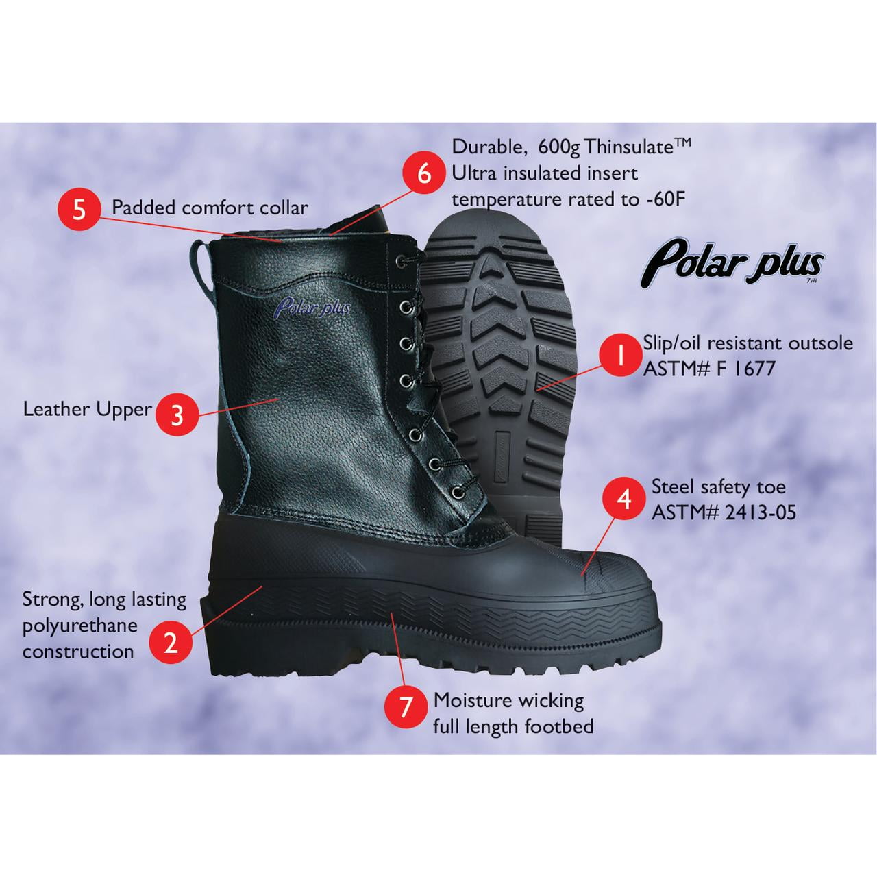 steel toe pac boots