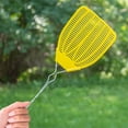 Enoz Fly Swatter, Wire Handled Plastic Fly Swatter, Assorted Colors, 2