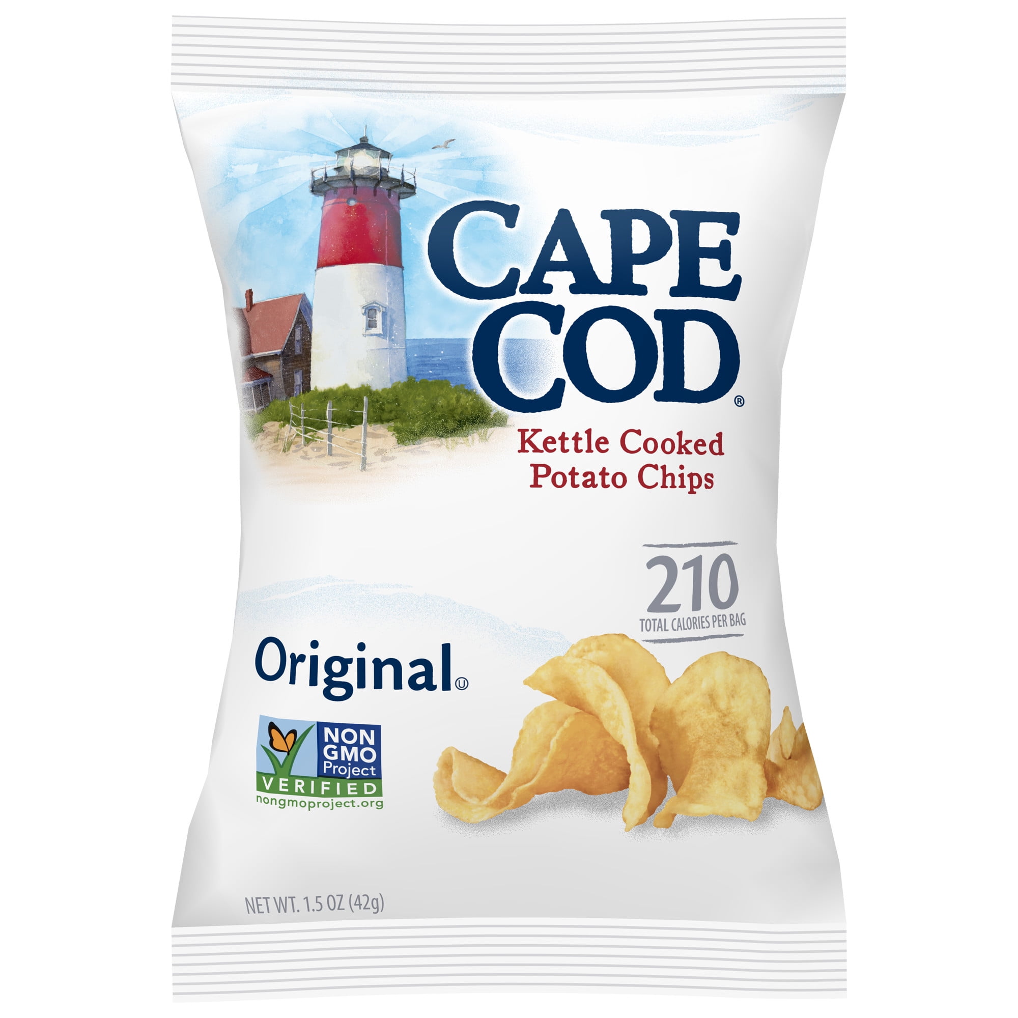 Cape Cod Original Flavor Multipack of Kettle Cooked Potato Chips, 1.5