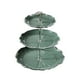 thumbnail image 1 of Soporte para tartas y cestas de frutas, soporte multifuncional para alimentos, ideal para postres, pasteles y fiestas. L 3 niveles verde, 1 of 9