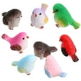 thumbnail image 3 of OUNONA Small Bird Figurines Set of 8 Assorted Colors Moss Landscape Decorations for Garden and Home, 3 of 8
