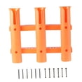 thumbnail image 3 of guohui 3 Tube Fishing Rod Holder Poles Rest Equipment Stand Gift Easy Setup Accessories orange, 3 of 8