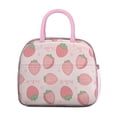thumbnail image 2 of Lunch Bag Lunch Box for Women Reusable Insulated Lunch Bags,Water-Resistant Strawberry Pattern Cooler Lunch Tote Bag, Large Capacity for Work Travel Picnic, 2 of 6