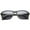 Shiny Tortoise / Brown, variant on Unisex Rectangular Sunglasses UV400 Plastic Frame Model 9875