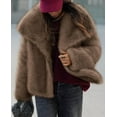 thumbnail image 4 of PRETTYGARDEN Womens Winter Coats Trendy Long Sleeve Furry Faux Fur Jackets Button Lapel Warm Fall Outwear with Pockets, 4 of 9