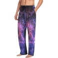 thumbnail image 5 of Men's Pajama Pants with Pockets Sleepwear Lounge Pants Stretch Casual Galaxy Orion Universe 27, 5 of 7