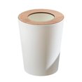 thumbnail image 1 of Trash Cans Round without Lid Durable Garbage Container Lid Kitchen for Home Dorms Toilet 9L White, 1 of 9