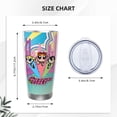 thumbnail image 4 of Vaso de 20 oz de Las Chicas Superpoderosas, taza de viaje para café con aislamiento al vacío de acero inoxidable, taza de café, taza de viaje con tapa, taza térmica para exteriores, 4 of 8