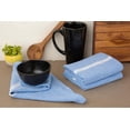 thumbnail image 4 of Juego de Paños de Cocina: Paños de Cocina 100% Algodón Puro para Cocina, Toalla de Mano de Cocina Súper Absorbente, Paños de Cocina Suaves y Duraderos, Paquete de 12 – 15”x25”, Ndigo Chambrey, 4 of 6