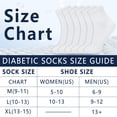 thumbnail image 5 of Cotton Ankle Diabetic Socks 6 Pairs (13-15, White), 5 of 6