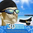 thumbnail image 2 of Gafas de natación negras o azules para adultos, hombres, mujeres, jóvenes y niños. Lentes antivaho, impermeables y con protección., 2 of 5
