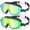 Blue Black + Green Black, variant on Vvinca Kids Swimming Goggles, Anti-Fog Leakproof, Soft Silicone Strap, Boys Girls Ages 3-15, 2 Pack