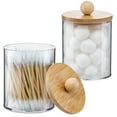 thumbnail image 1 of Dispensador Qtip Holder VITEVER, paquete de 2, tarros de plástico de 300 ml, 1 of 7