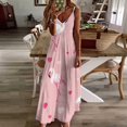 thumbnail image 3 of Flamingo Pattern Sleeveless Dress Women's Luxury Party Dress Birthday Dresses for Women, 3 of 7