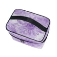 thumbnail image 3 of DIXRUYEE Train Case Cosmetics Organizer Fashion Lavender Floral Elegance Printed Size: 9x6.2x6.5 in, 3 of 5