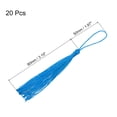 thumbnail image 2 of Uxcell 20Pack 5" Silky Bookmark Tassels with Loop for DIY Craft Accessory, Blue, 2 of 6
