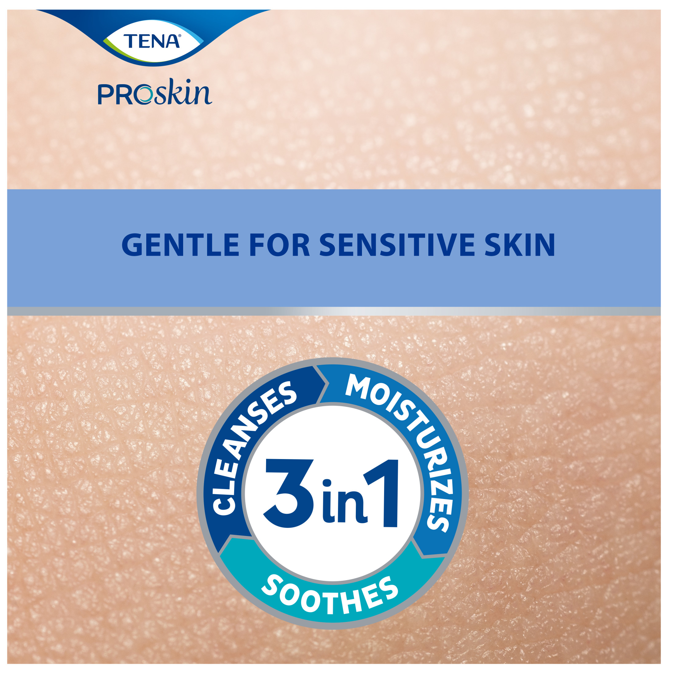 Tena ProSkin Cleansing Cream promotes skin health by gently cleansing, moisturizing and soothing skin. No rinse formula makes bathing easy. - image 3 of 7