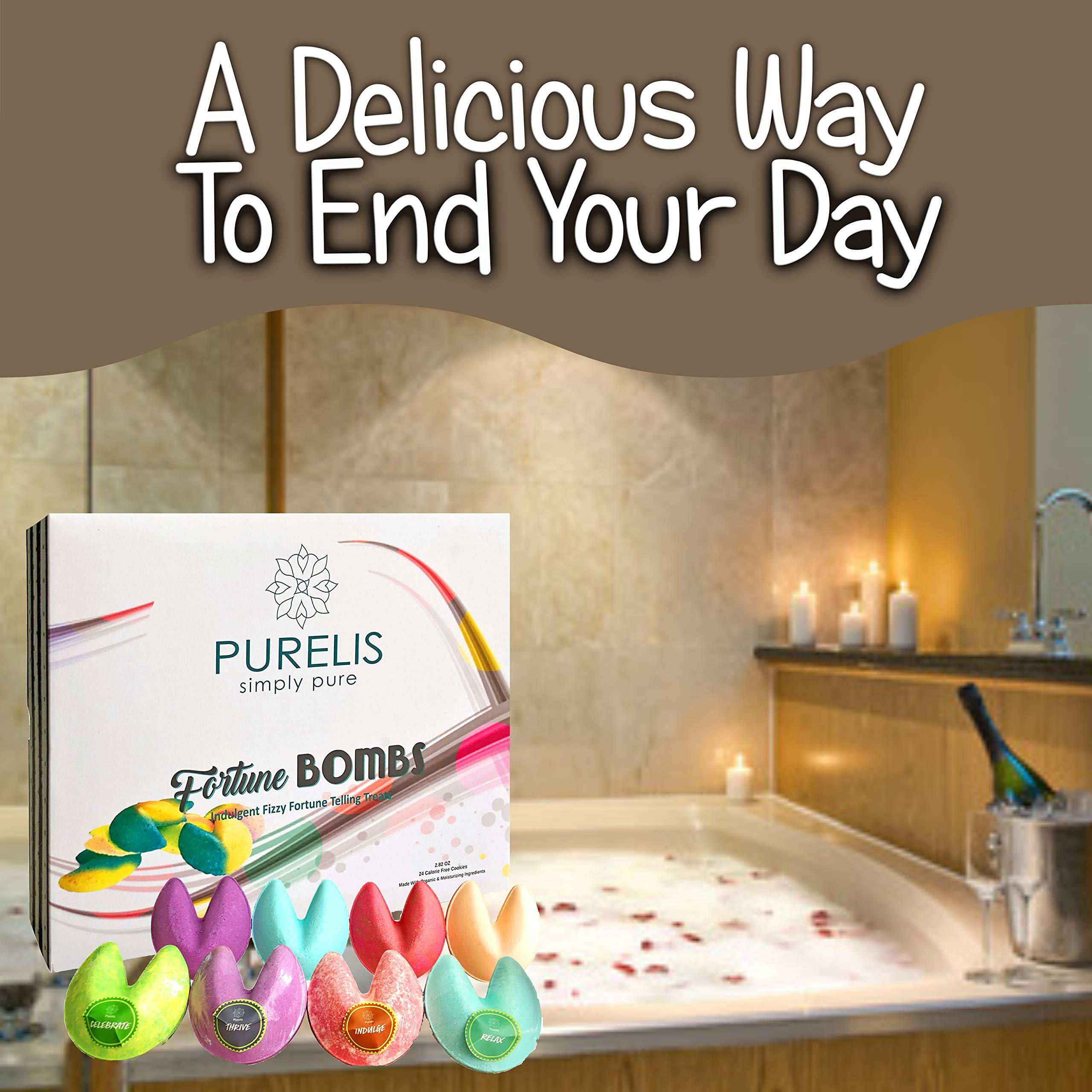 Purelis B07W72NKT8 Bath Bombs Gift Set with Fortune Telling Soothing for Women - 24 Piece