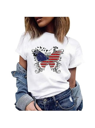 Size Womens Patriotic Tops