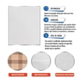 thumbnail image 2 of Mantel de Mesa Mainstays Mantel Rectangular de vinil afelpado  diseño Cuadro beige 1.40 mt x 1.70 mt, 2 of 4