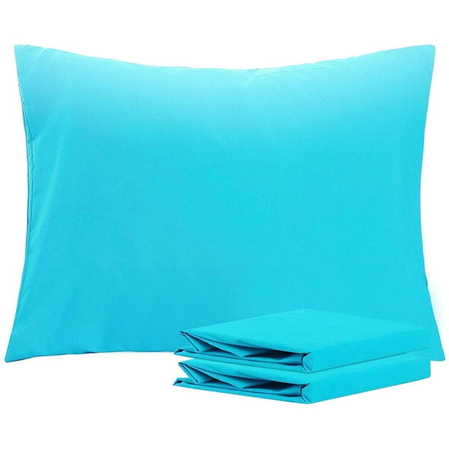NTBAY Juego de 2 fundas de almohada estándar, 100% microfibra cepillada de 1800 hilos, súper suaves y acogedoras, resistentes a las arrugas, a la decoloración y a las manchas con cierre de sobre, fund