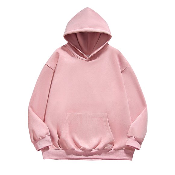 vdgthytj Mens Fleece Hoodie Winter Heavyweight Warm Big and Talls Long Sleeve Sweatshirt Comfy Solid Color Clothes