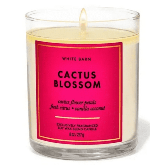 Bath and Body Works Cactus Blossom Single Wick Candle 7 Oz