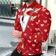 thumbnail image 7 of Xdegoge Mens Valentines Shirt Long Sleeve Button Up Dress Shirts Holiday Party Funny Tops Heart Graphic Dressy Casual Going Out Outfits, 7 of 7