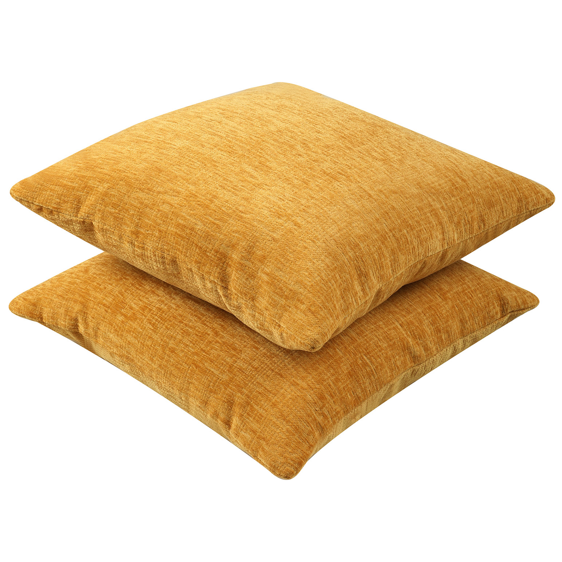 Mainstays Chenille Yellow Pillow 18''x18'', 2 Pack - image 2 of 5