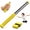 Yellow*2, variant on Badminton Swing Trainer, 11.8 in Adjustable Power Trainer with Sound Feedback for Smash Technique, Wrist Arm Strength Training Equipment for Beginners & Pros, Magnetic Resistance Tool for Home