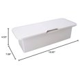 Hinged Plastic Deck Storage Box Cupboard 43cm x 18cm Boat Motorhome